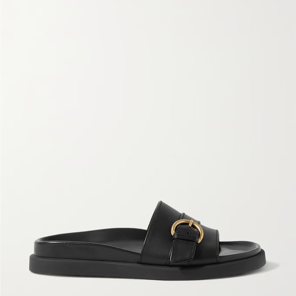 GIANVITO ROSSI
Bilbao buckled leather slides - Picture 2 of 5